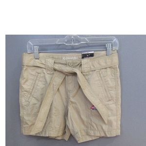 NEW St. John's Bay Khaki Comfort Waist Shorts 4P